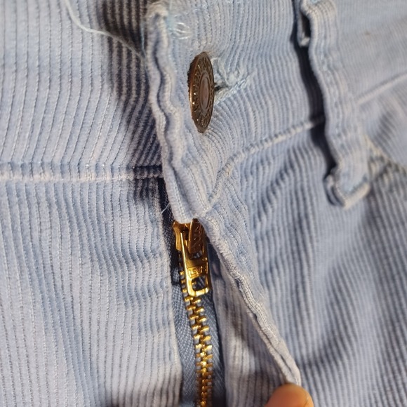 Levis Vintage 517 Sky Blue Corduroy Straight Bootcut Pants White Tab Retro 33 - Picture 7 of 10